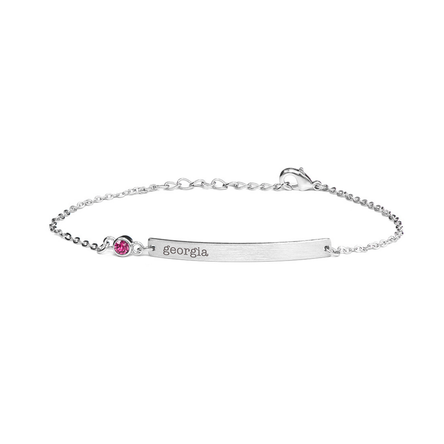 Swarovski Crystal Personalised Birthstone Bracelet