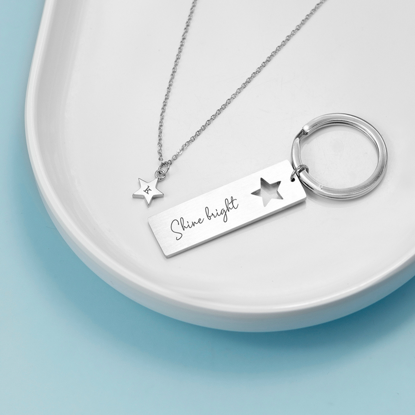 My Shining Star Necklace and Keyring Set