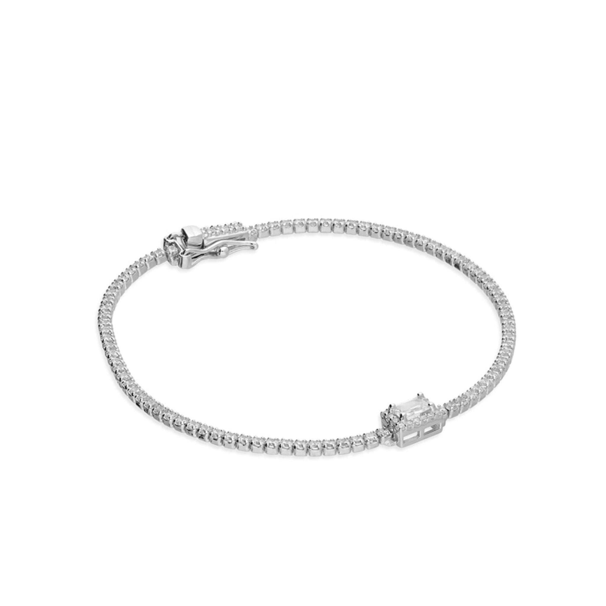 tennis bracelet silver