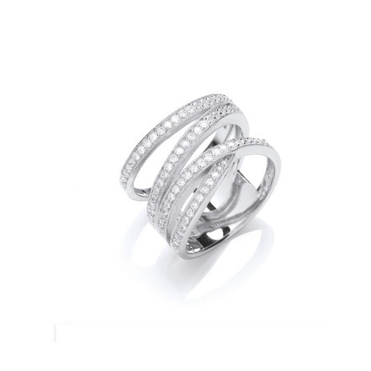 micro pave ring sterling silver