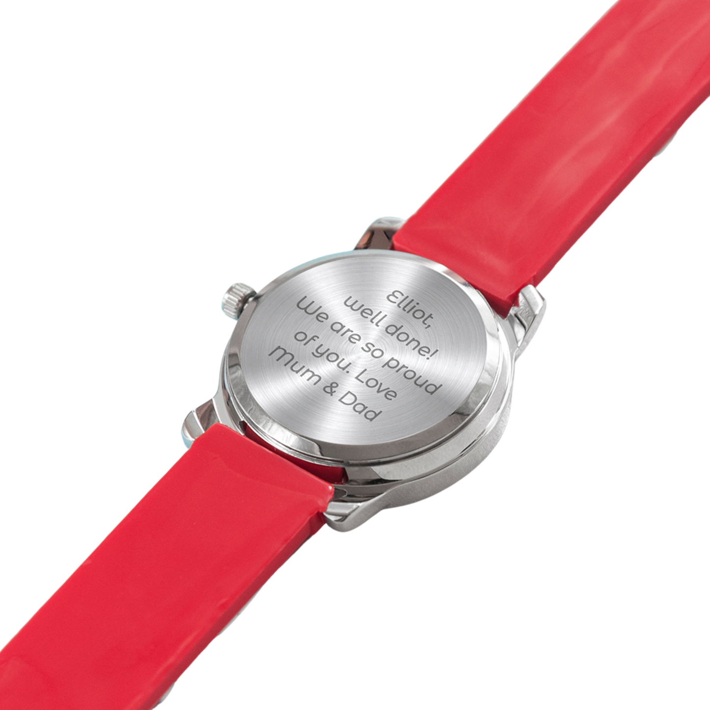 Kid's Personalised Football Watch Red