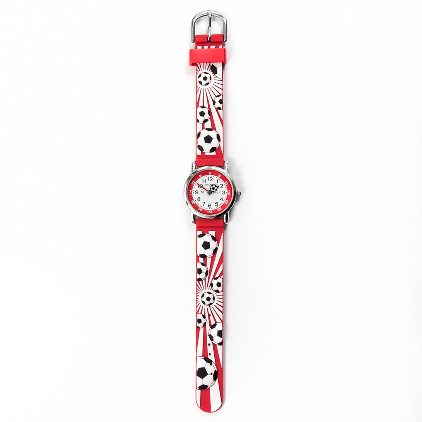 Kid's Personalised Football Watch Red