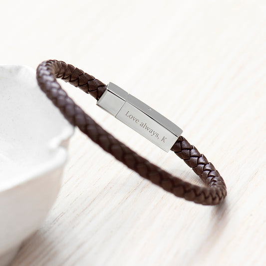 mens leather bracelet